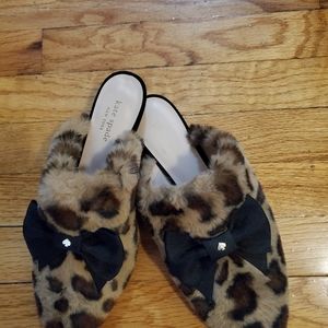Kate spade fur slipper